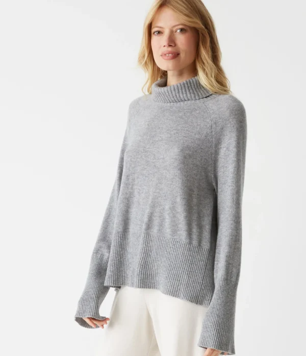Michael Stars Blaire Turtleneck Cashmere Sweater- Sweaters & Cardigans