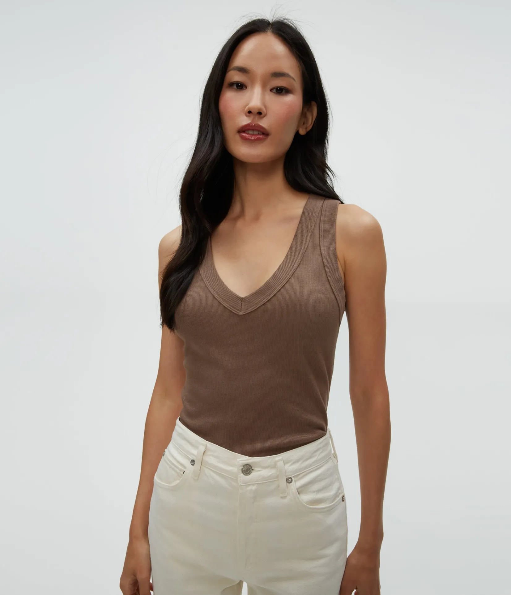 blanche_ribbed_tank_1.webp Michael Stars Blanche Ribbed Tank- Tank Tops | Ultra Rib T-Shirts