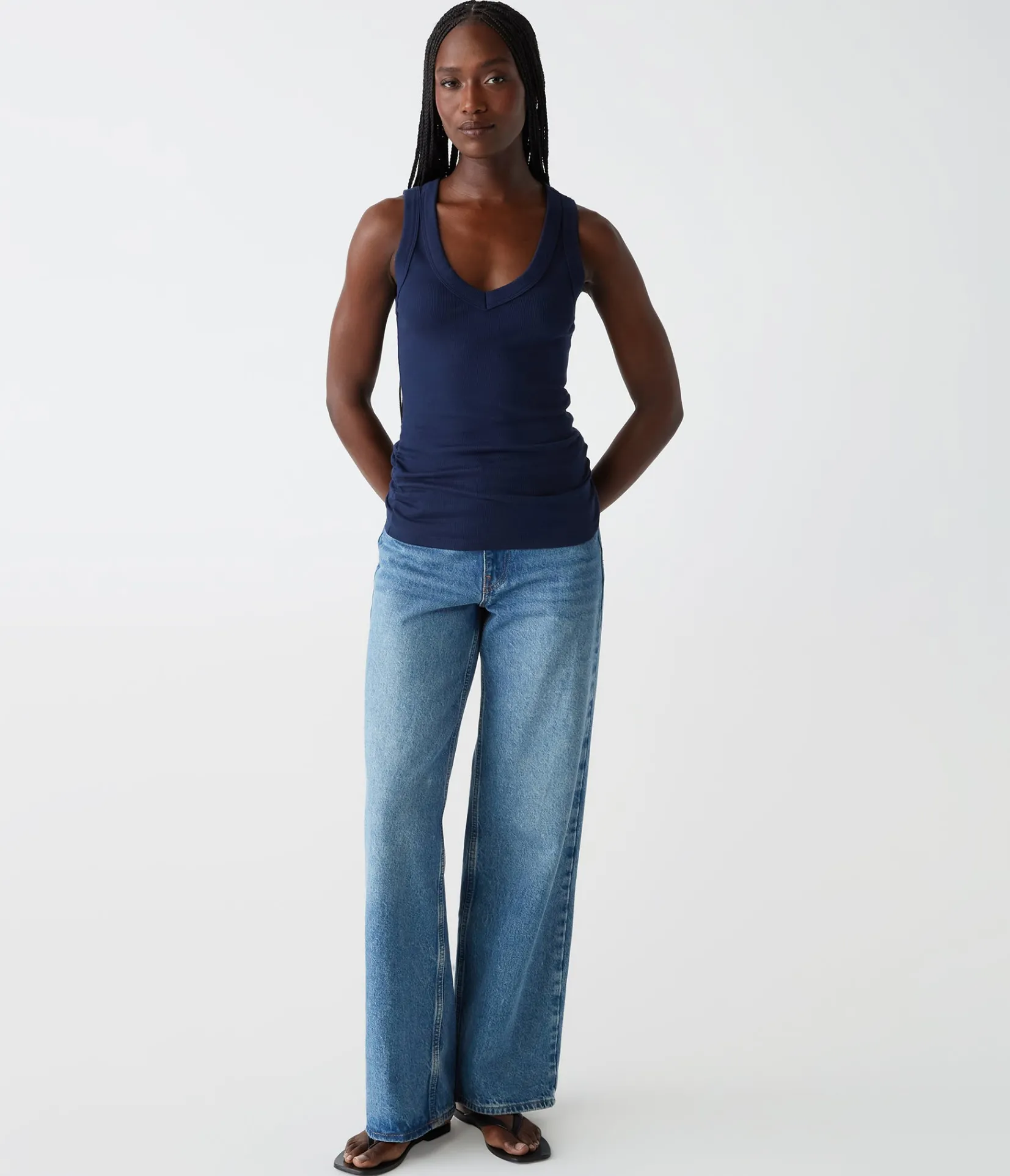 blanche_ribbed_tank_10.webp Michael Stars Blanche Ribbed Tank- Tank Tops | Ultra Rib T-Shirts