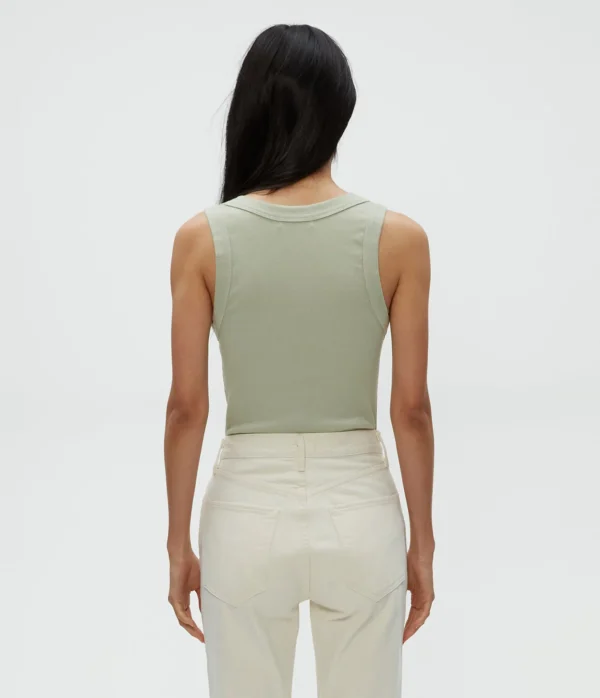 Michael Stars Blanche Ribbed Tank- Tank Tops | Ultra Rib T-Shirts