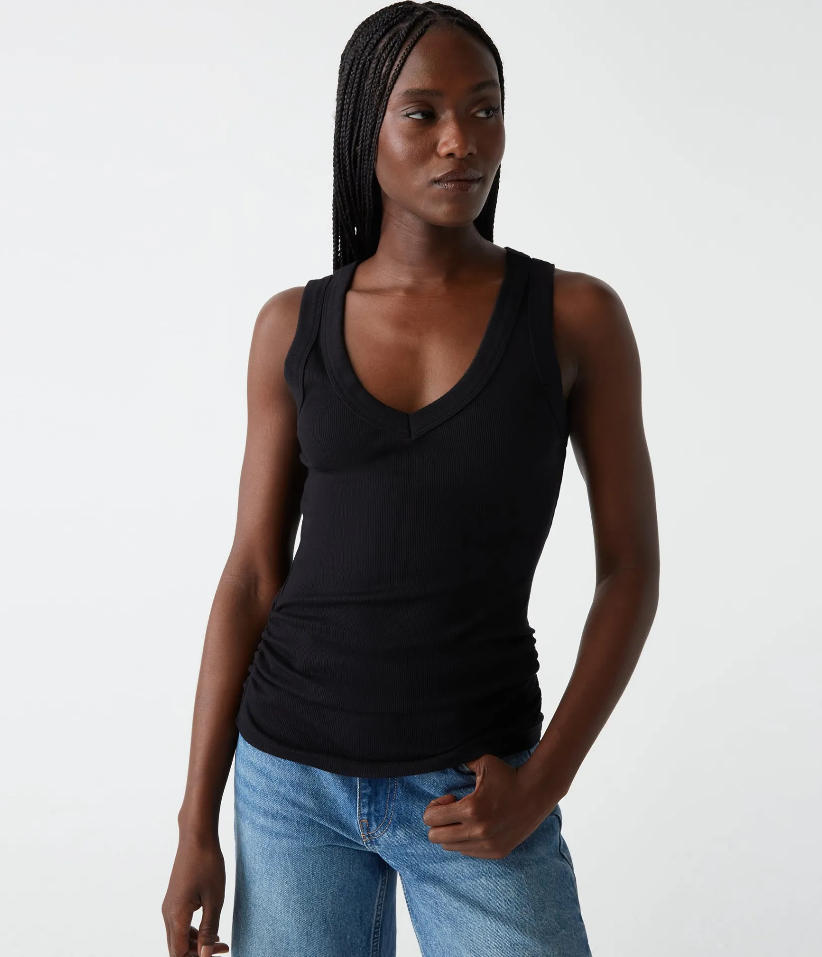 blanche_ribbed_tank_13.webp Michael Stars Blanche Ribbed Tank- Tank Tops | Ultra Rib T-Shirts