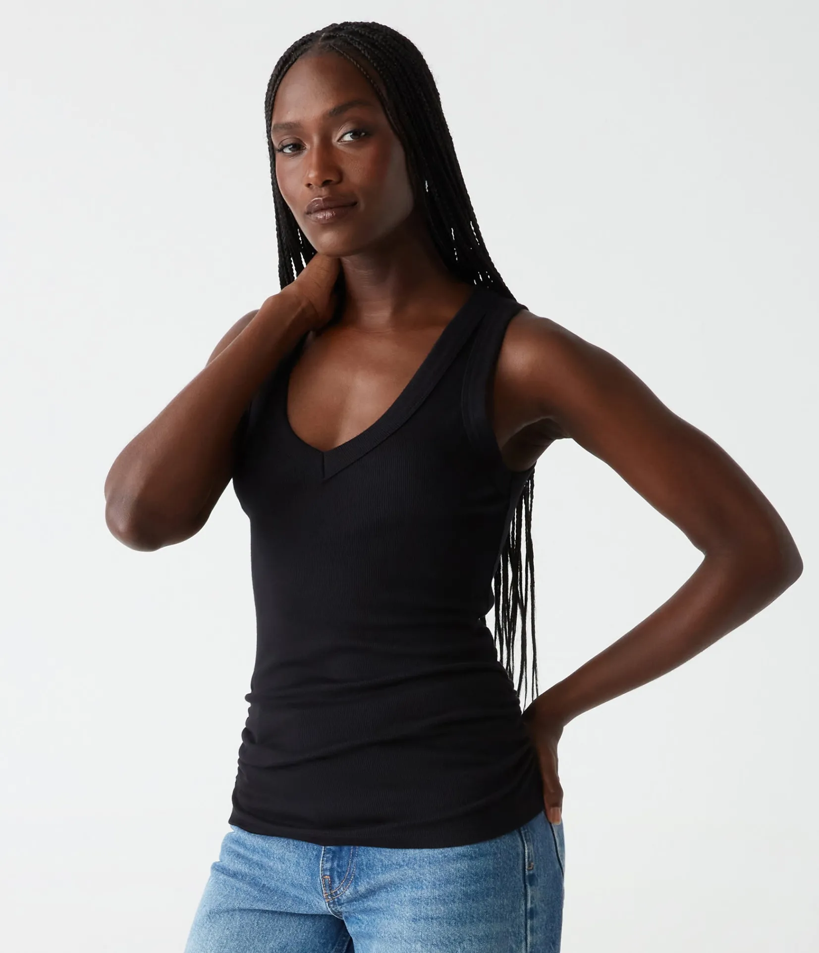 blanche_ribbed_tank_15.webp Michael Stars Blanche Ribbed Tank- Tank Tops | Ultra Rib T-Shirts