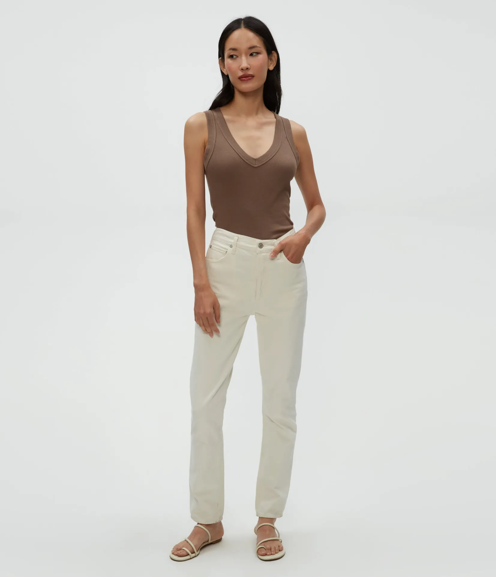 blanche_ribbed_tank_2.webp Michael Stars Blanche Ribbed Tank- Tank Tops | Ultra Rib T-Shirts