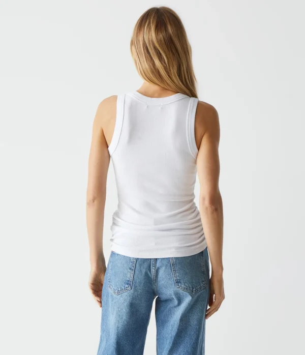 Michael Stars Blanche Ribbed Tank- Tank Tops | Ultra Rib T-Shirts
