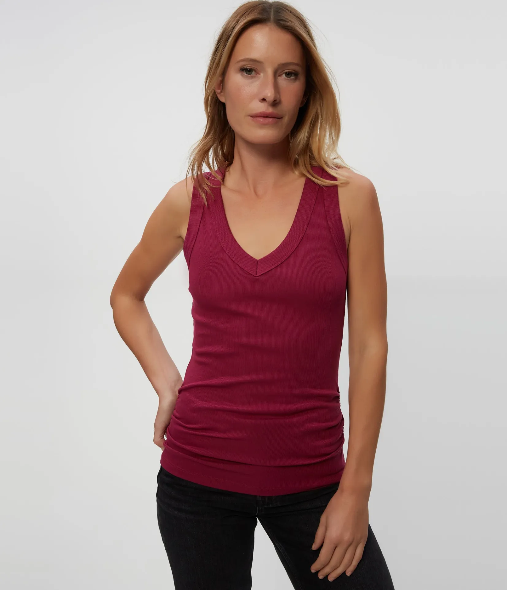 blanche_ribbed_tank_21.webp Michael Stars Blanche Ribbed Tank- Tank Tops | Ultra Rib T-Shirts