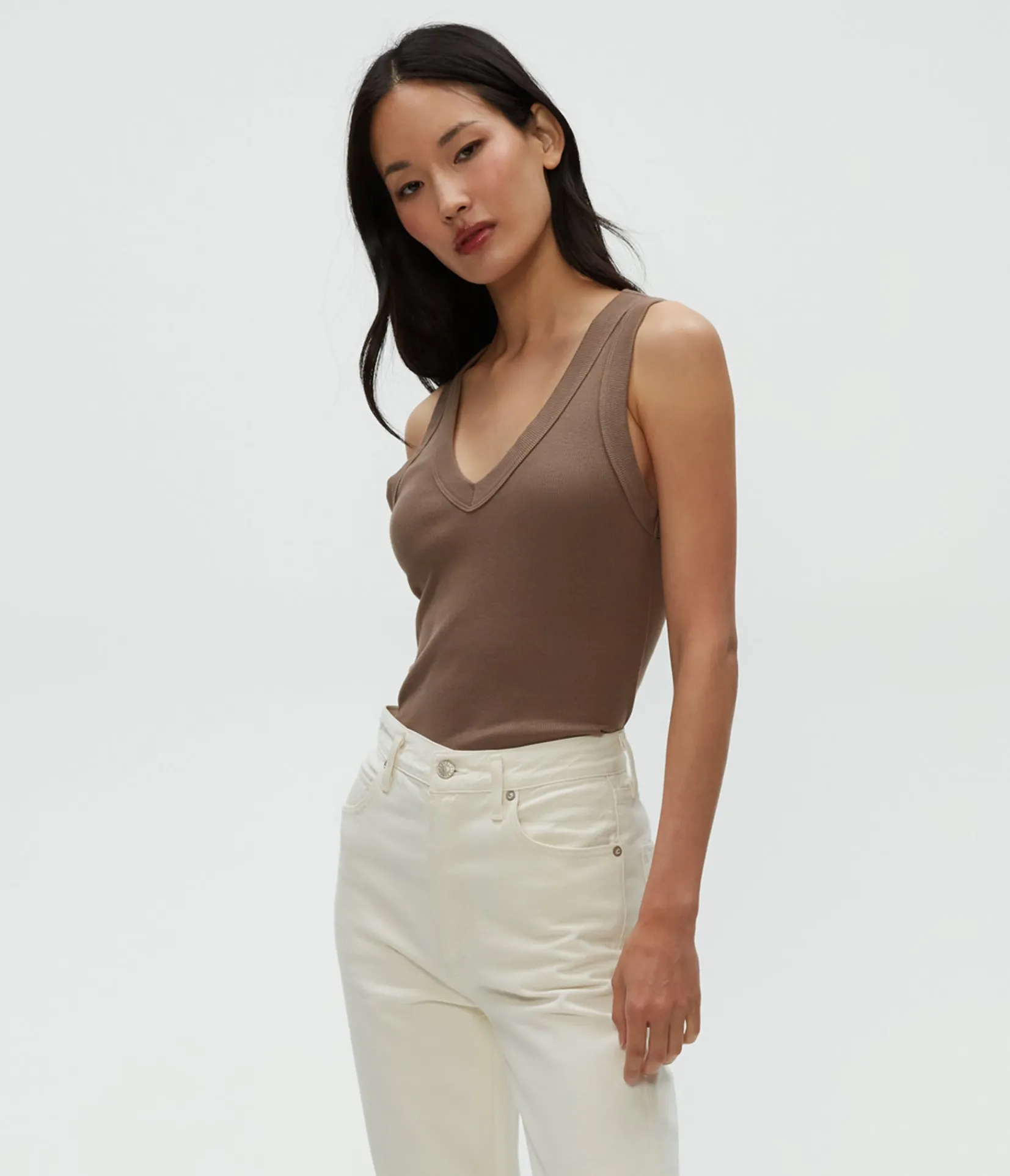 blanche_ribbed_tank_3.webp Michael Stars Blanche Ribbed Tank- Tank Tops | Ultra Rib T-Shirts