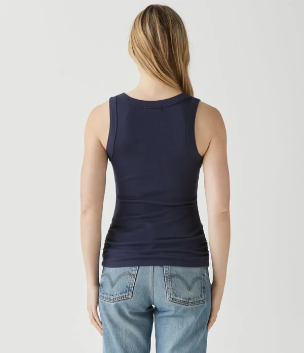 Michael Stars Blanche Ribbed Tank- Tank Tops | Ultra Rib T-Shirts