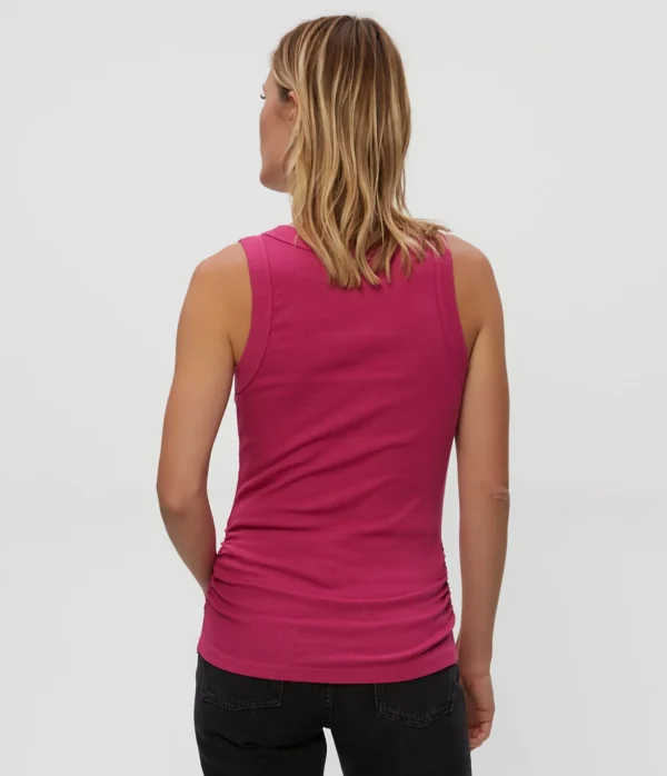 Michael Stars Blanche Ribbed Tank- Tank Tops | Ultra Rib T-Shirts