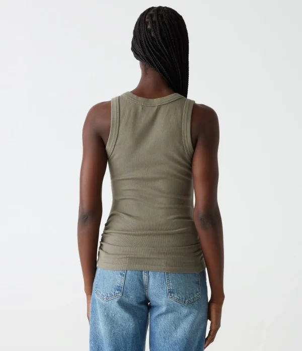 Michael Stars Blanche Ribbed Tank- Tank Tops | Ultra Rib T-Shirts