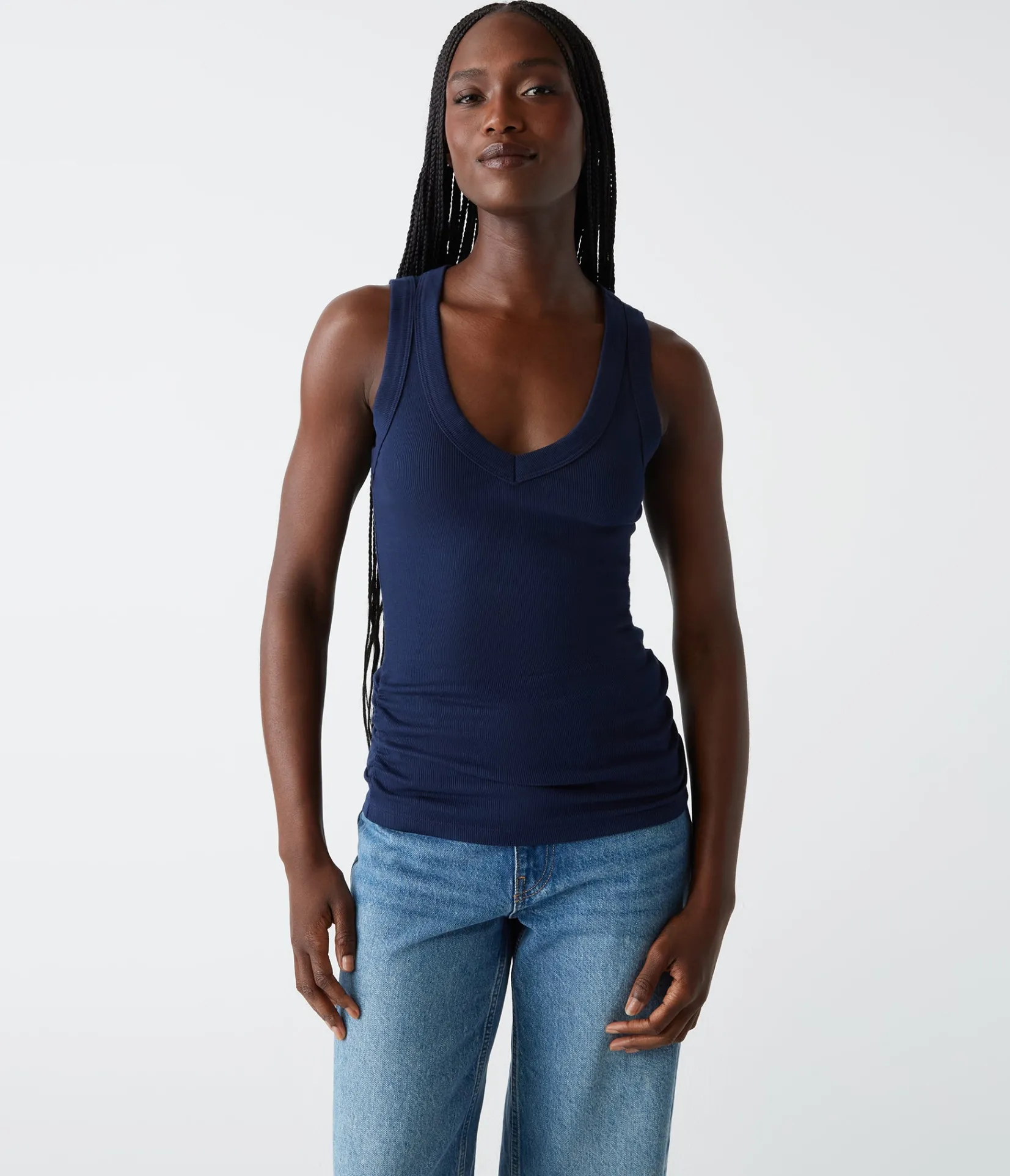 blanche_ribbed_tank_9.webp Michael Stars Blanche Ribbed Tank- Tank Tops | Ultra Rib T-Shirts