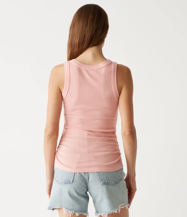 Michael Stars Blanche Ribbed Tank- Tank Tops | Ultra Rib T-Shirts