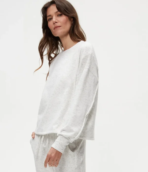 Michael Stars Blythe Pom-Pom Sweatshirt- Loungewear