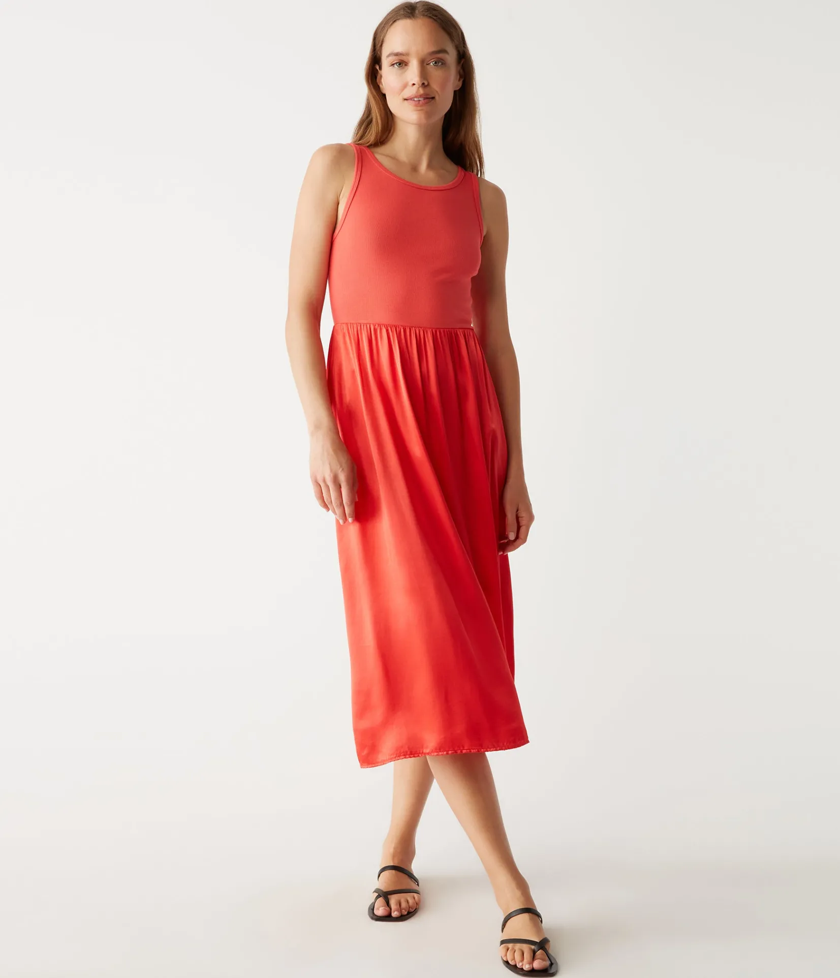 bridgette_midi_dress_1.webp Michael Stars Bridgette Midi Dress- Dresses | Midi Dresses