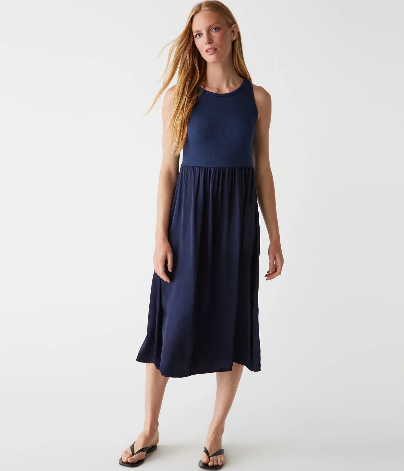 bridgette_midi_dress_14.webp Michael Stars Bridgette Midi Dress- Dresses | Midi Dresses
