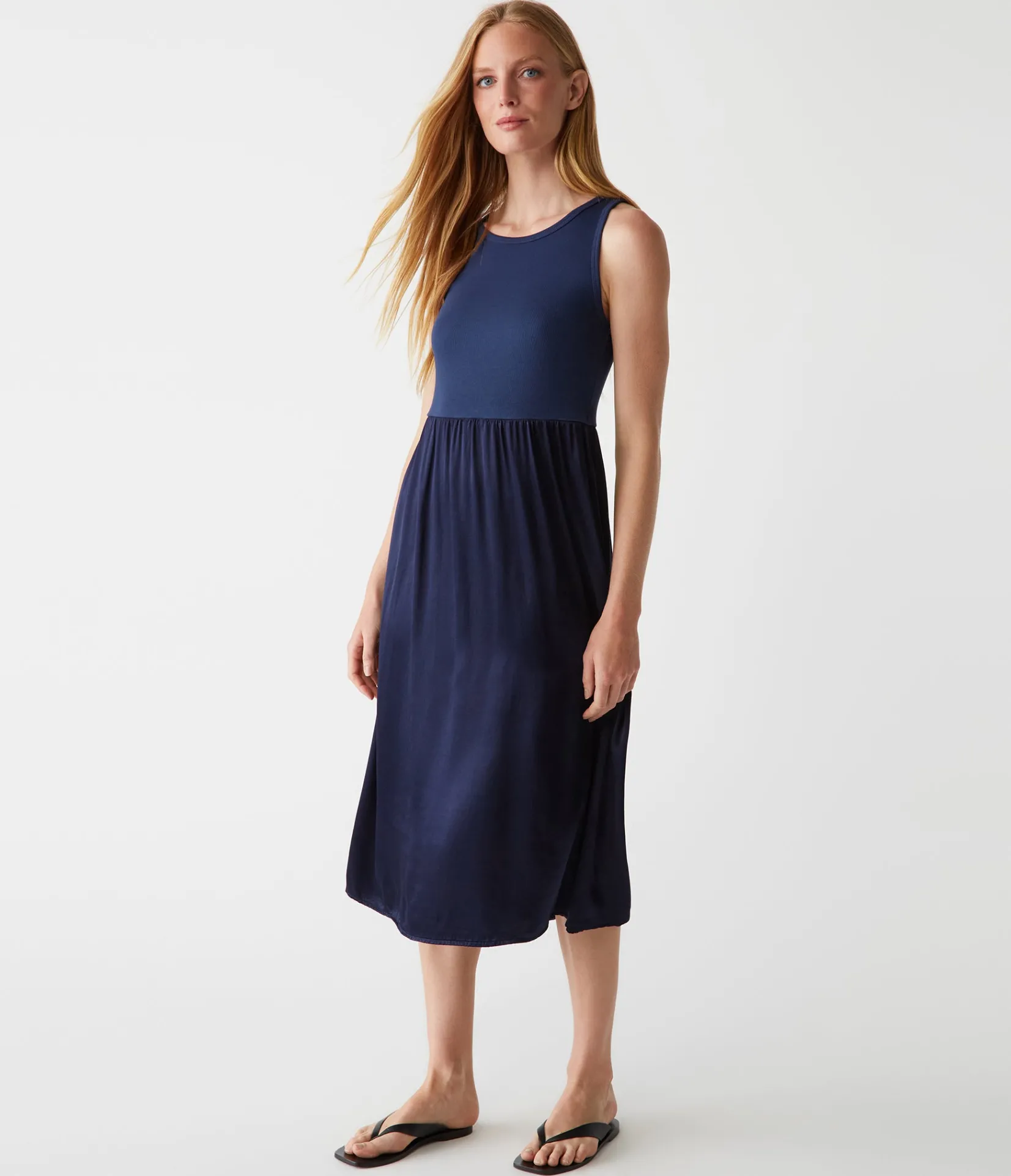 bridgette_midi_dress_15.webp Michael Stars Bridgette Midi Dress- Dresses | Midi Dresses