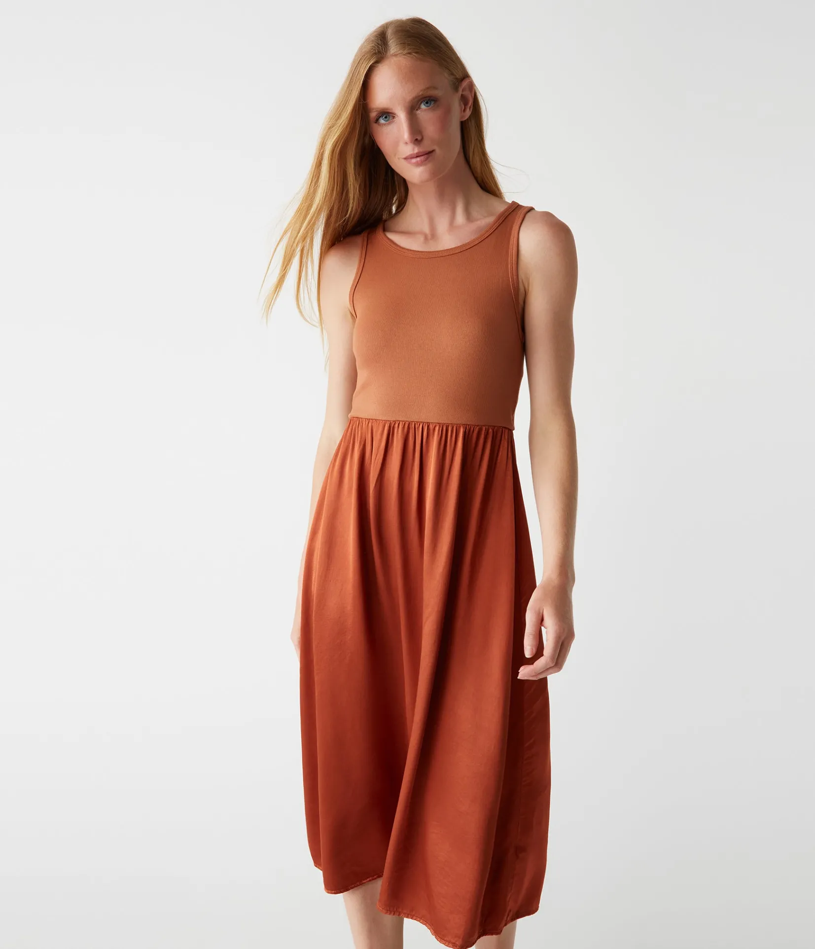 bridgette_midi_dress_24.webp Michael Stars Bridgette Midi Dress- Dresses | Midi Dresses