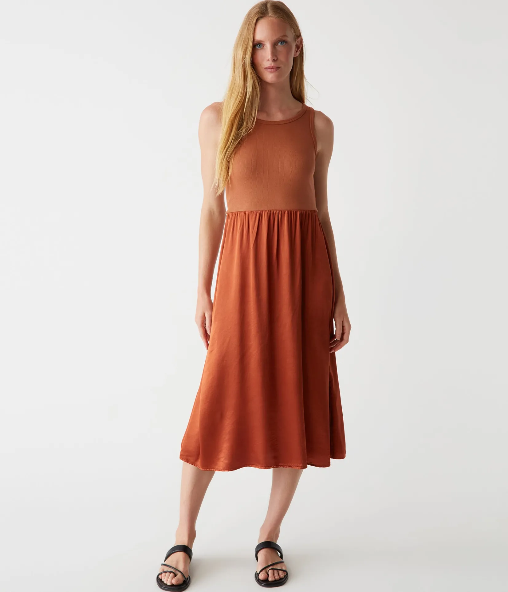 bridgette_midi_dress_25.webp Michael Stars Bridgette Midi Dress- Dresses | Midi Dresses