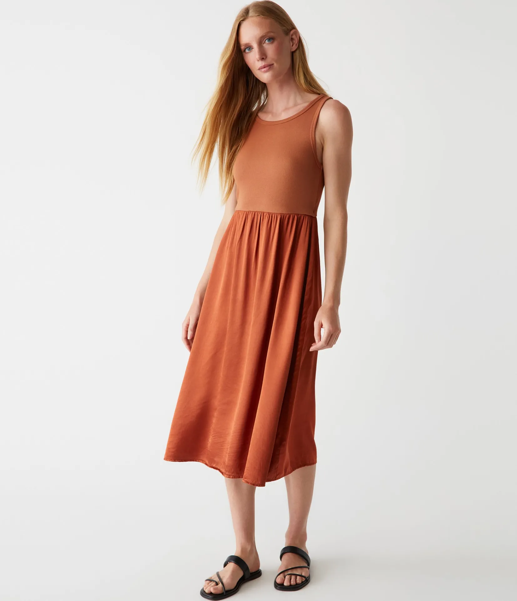 bridgette_midi_dress_26.webp Michael Stars Bridgette Midi Dress- Dresses | Midi Dresses