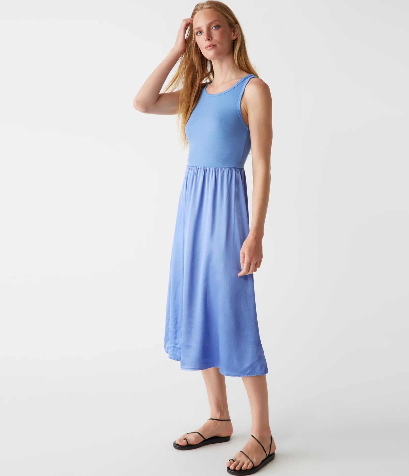 bridgette_midi_dress_6.webp Michael Stars Bridgette Midi Dress- Dresses | Midi Dresses