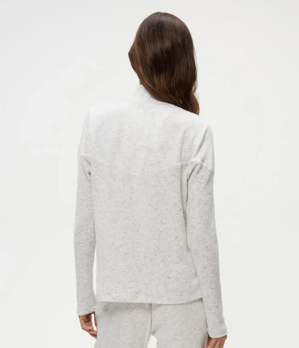 Michael Stars Bruna Mock Neck Top- Loungewear