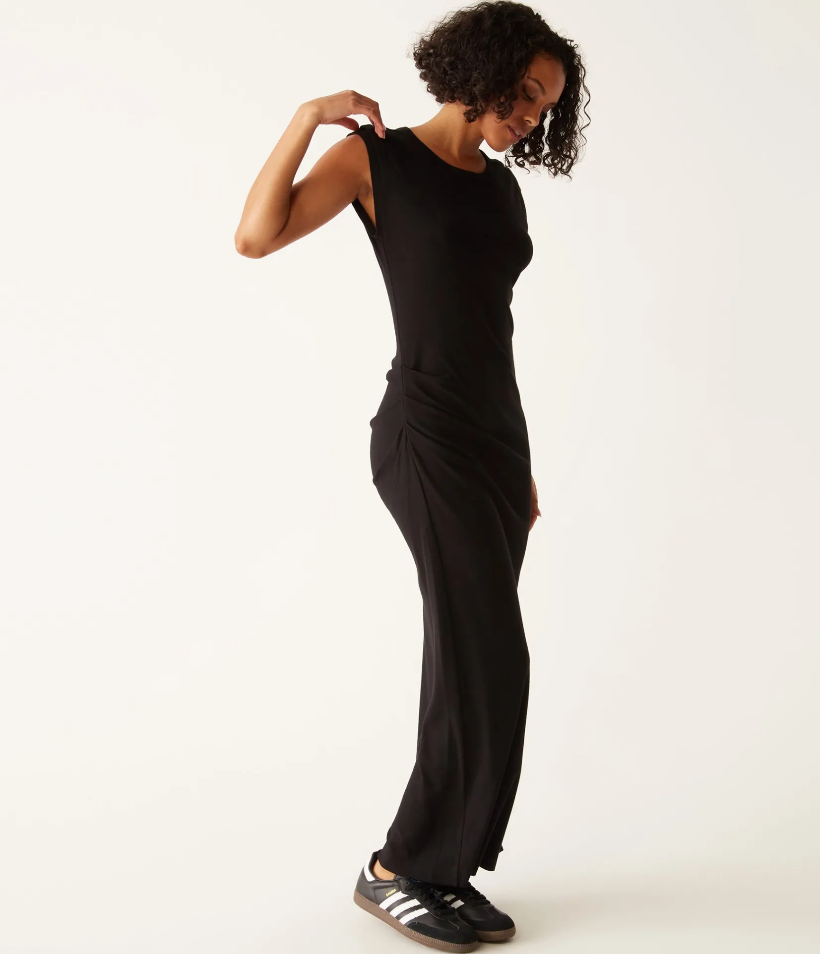 calliope_power_shoulder_maxi_dress_10.webp Michael Stars Calliope Power Shoulder Maxi Dress- Dresses | Maxi Dresses