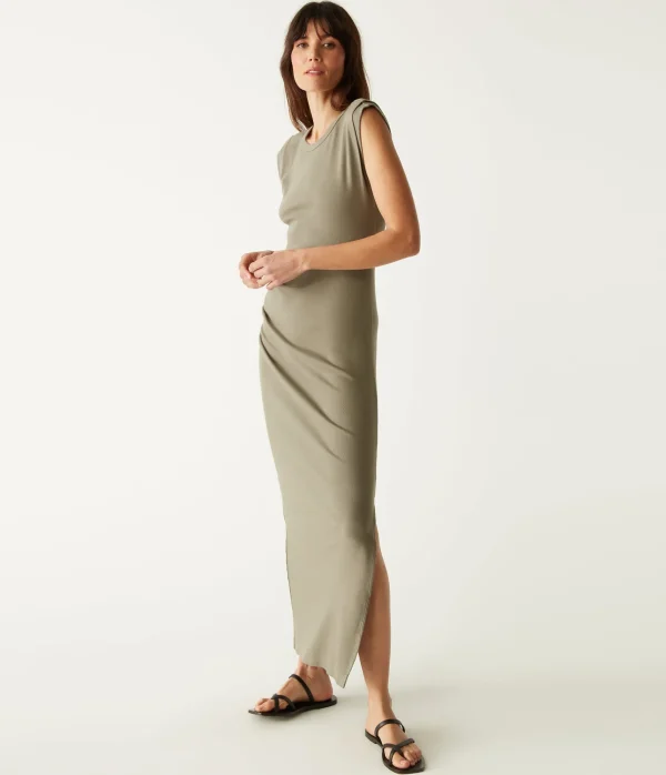 Michael Stars Calliope Power Shoulder Maxi Dress- Dresses | Maxi Dresses