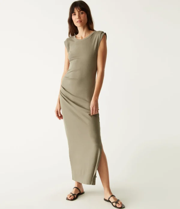 Michael Stars Calliope Power Shoulder Maxi Dress- Dresses | Maxi Dresses