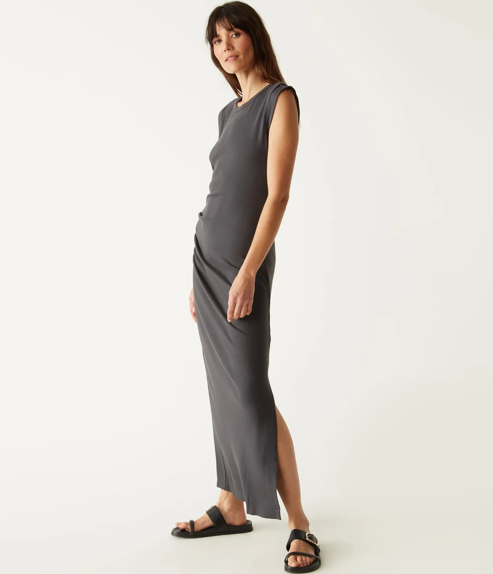 calliope_power_shoulder_maxi_dress_29.webp Michael Stars Calliope Power Shoulder Maxi Dress- Dresses | Maxi Dresses