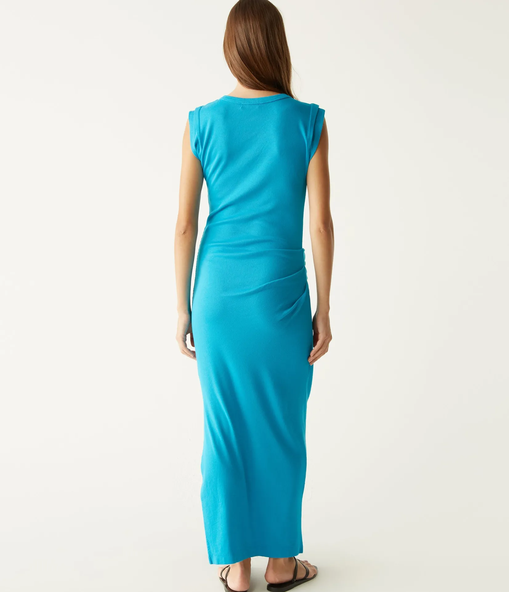 calliope_power_shoulder_maxi_dress_7.webp Michael Stars Calliope Power Shoulder Maxi Dress- Dresses | Maxi Dresses