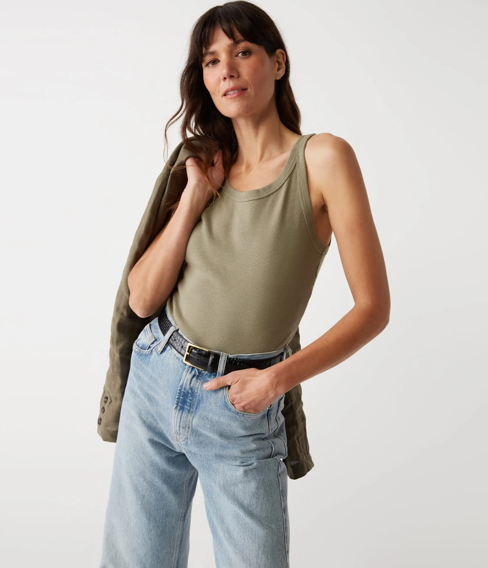 cassie_tank_0.webp Michael Stars Cassie Tank- Tank Tops | 1x1 Cotton T-Shirts