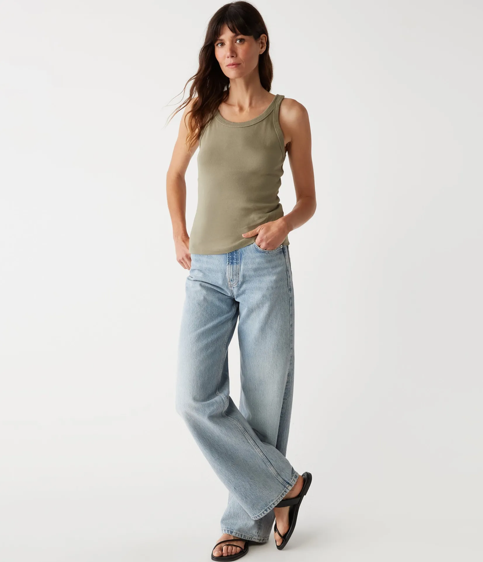 cassie_tank_1.webp Michael Stars Cassie Tank- Tank Tops | 1x1 Cotton T-Shirts