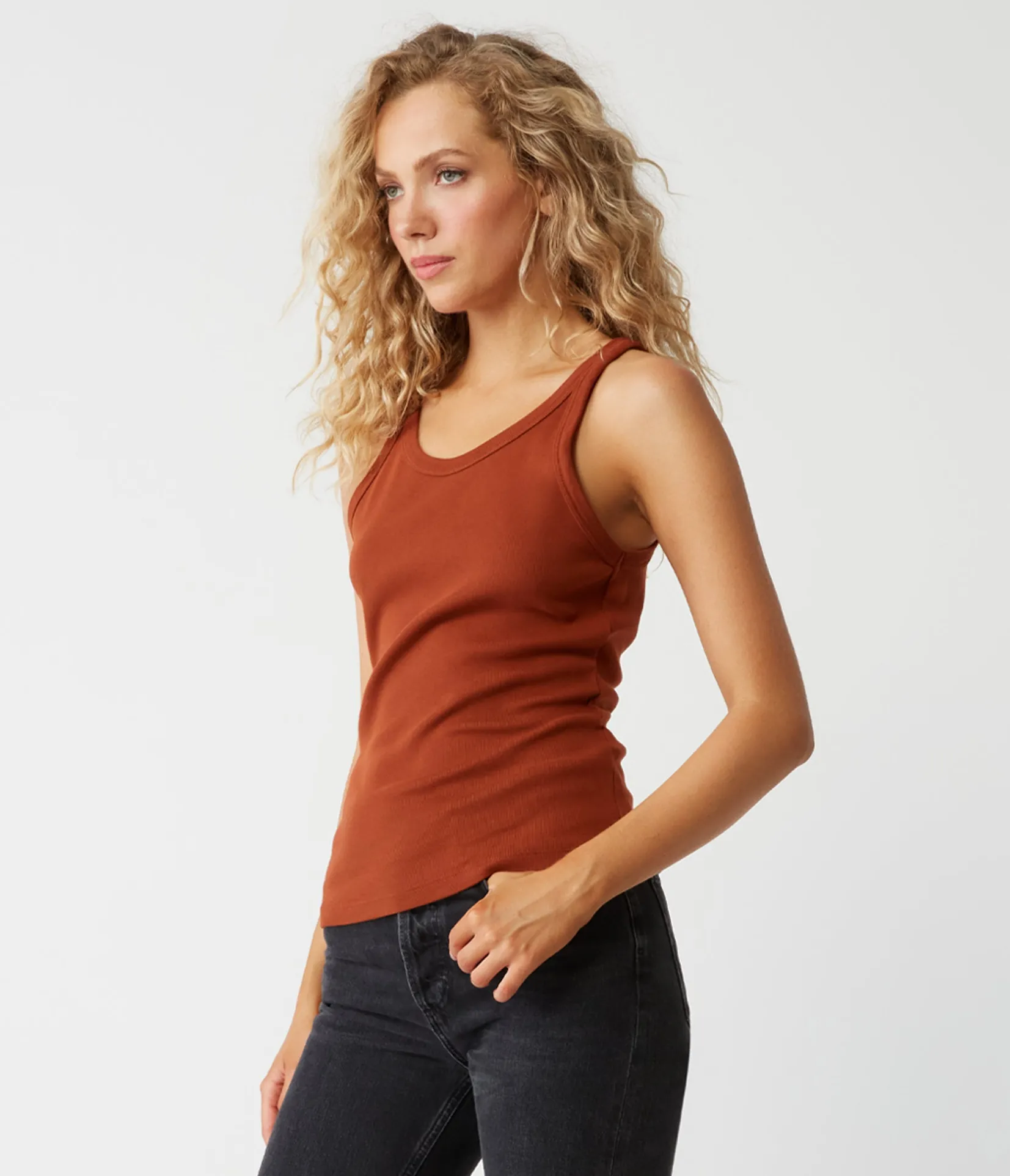 cassie_tank_18.webp Michael Stars Cassie Tank- Tank Tops | 1x1 Cotton T-Shirts
