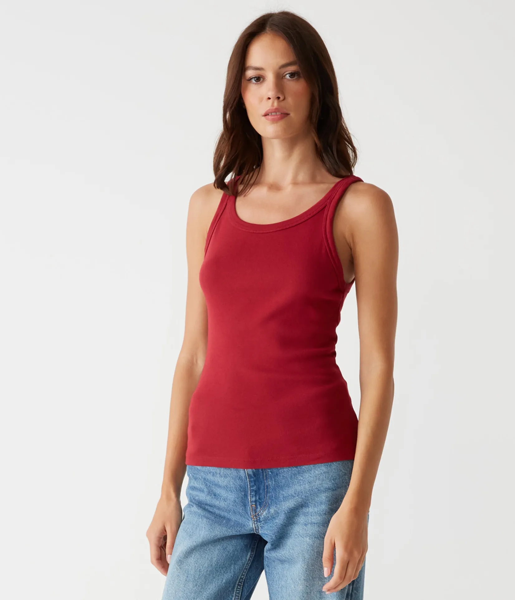 cassie_tank_38.webp Michael Stars Cassie Tank- Tank Tops | 1x1 Cotton T-Shirts