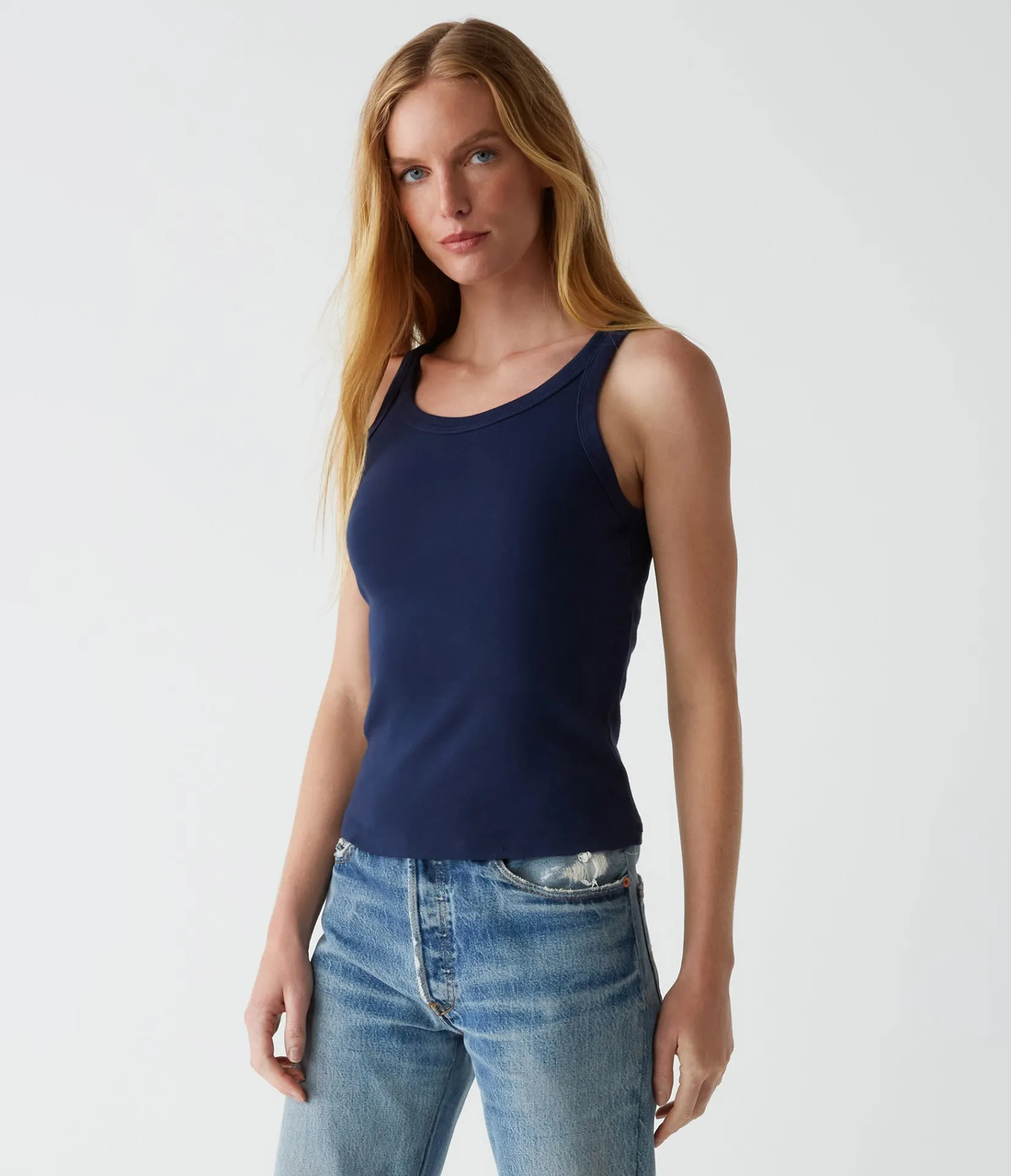 cassie_tank_4.webp Michael Stars Cassie Tank- Tank Tops | 1x1 Cotton T-Shirts