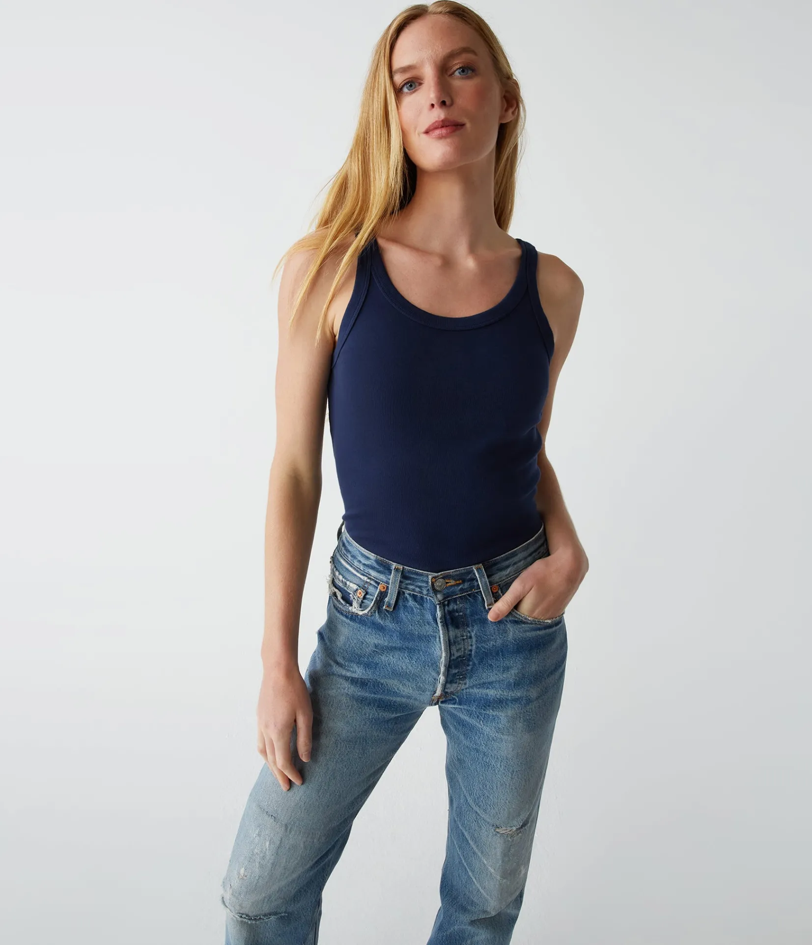 cassie_tank_5.webp Michael Stars Cassie Tank- Tank Tops | 1x1 Cotton T-Shirts