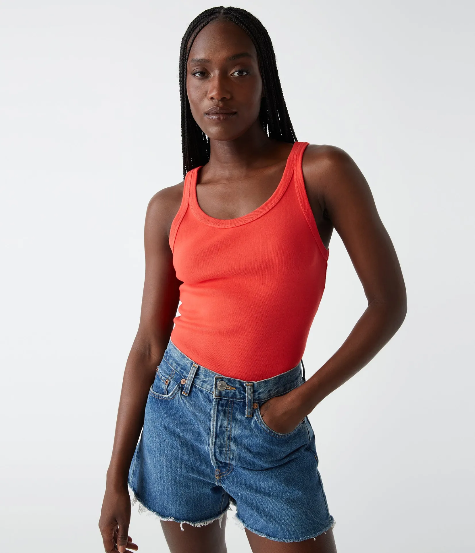 cassie_tank_56.webp Michael Stars Cassie Tank- Tank Tops | 1x1 Cotton T-Shirts