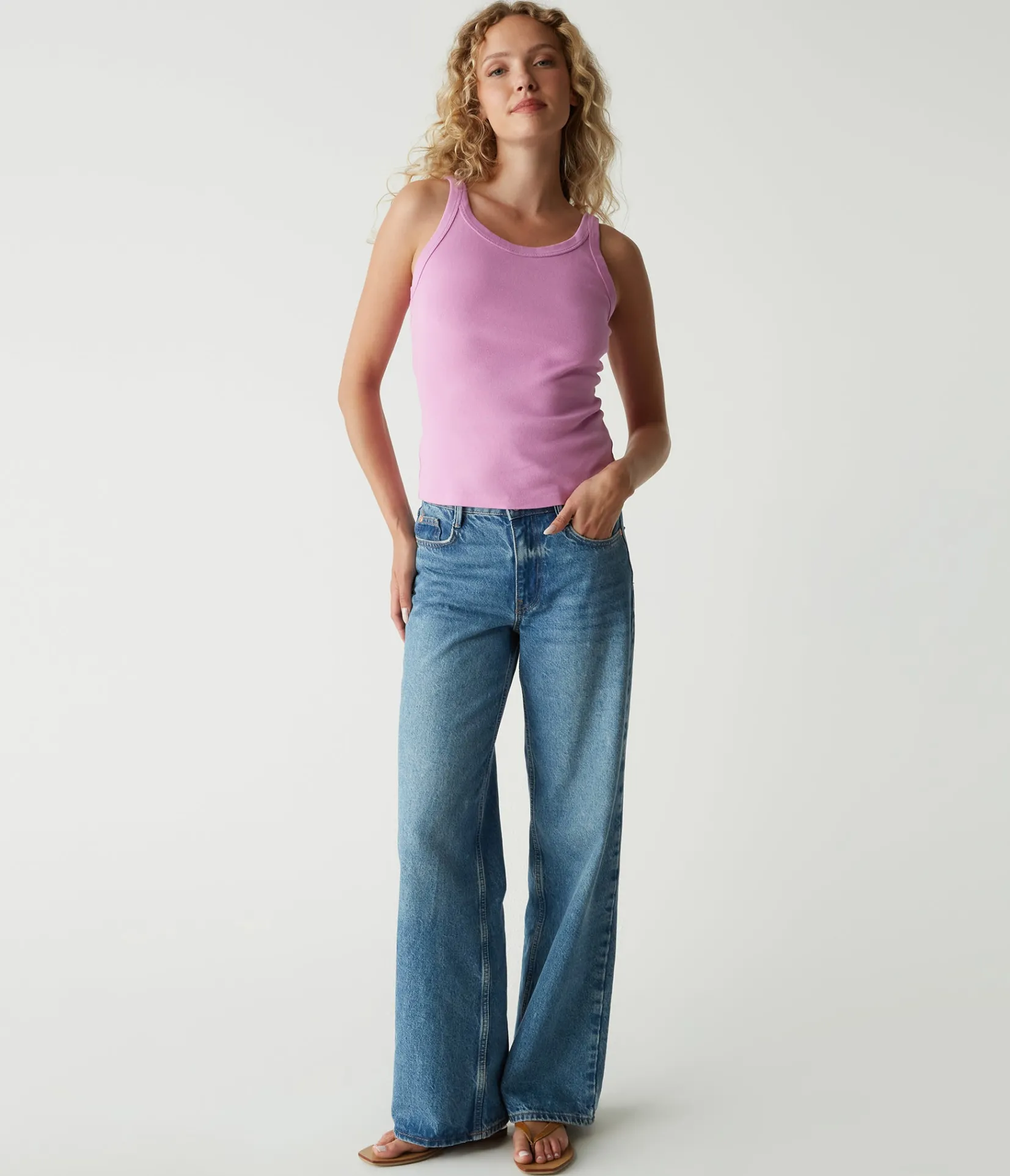 cassie_tank_73.webp Michael Stars Cassie Tank- Tank Tops | 1x1 Cotton T-Shirts