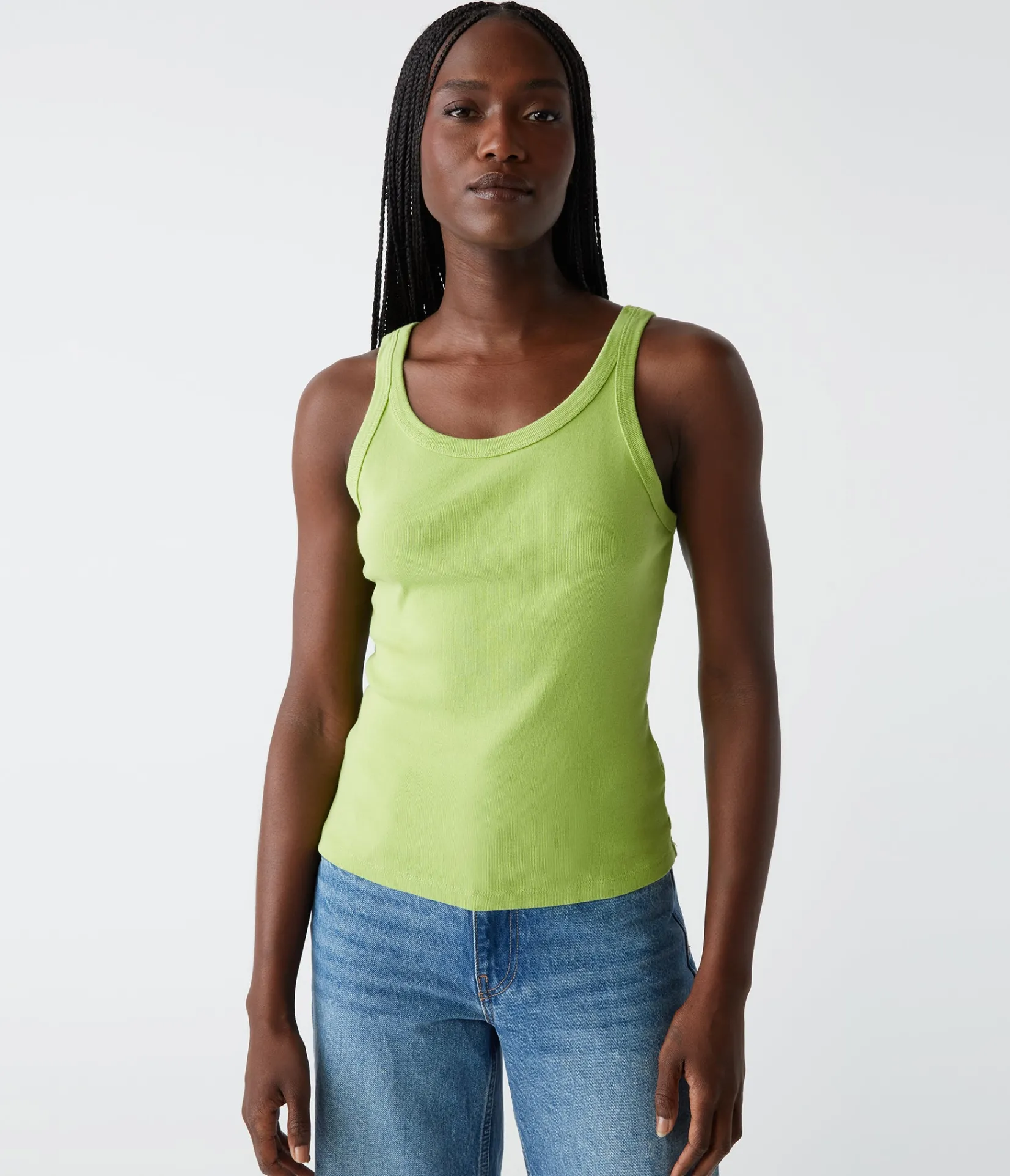 cassie_tank_80.webp Michael Stars Cassie Tank- Tank Tops | 1x1 Cotton T-Shirts
