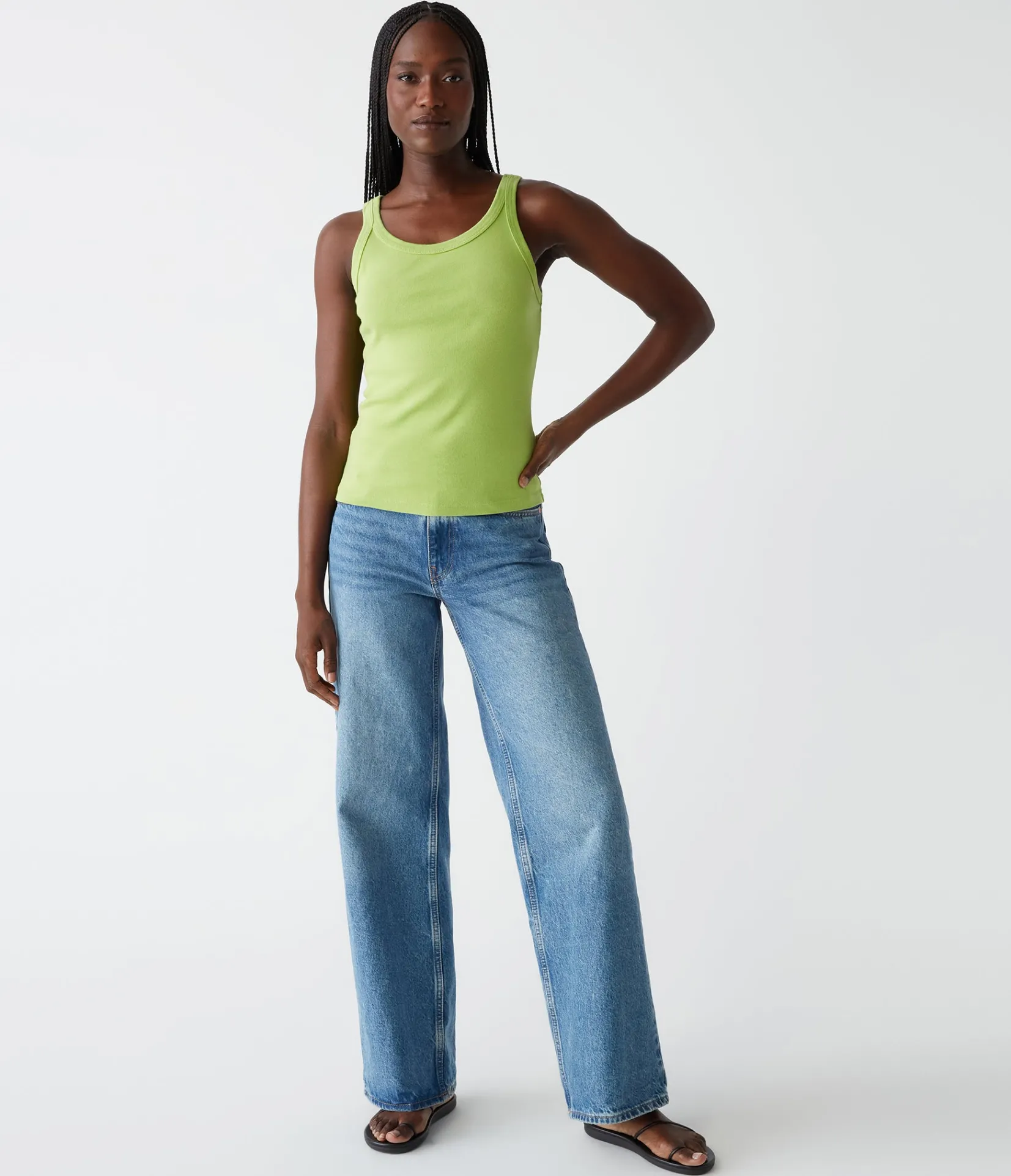 cassie_tank_81.webp Michael Stars Cassie Tank- Tank Tops | 1x1 Cotton T-Shirts