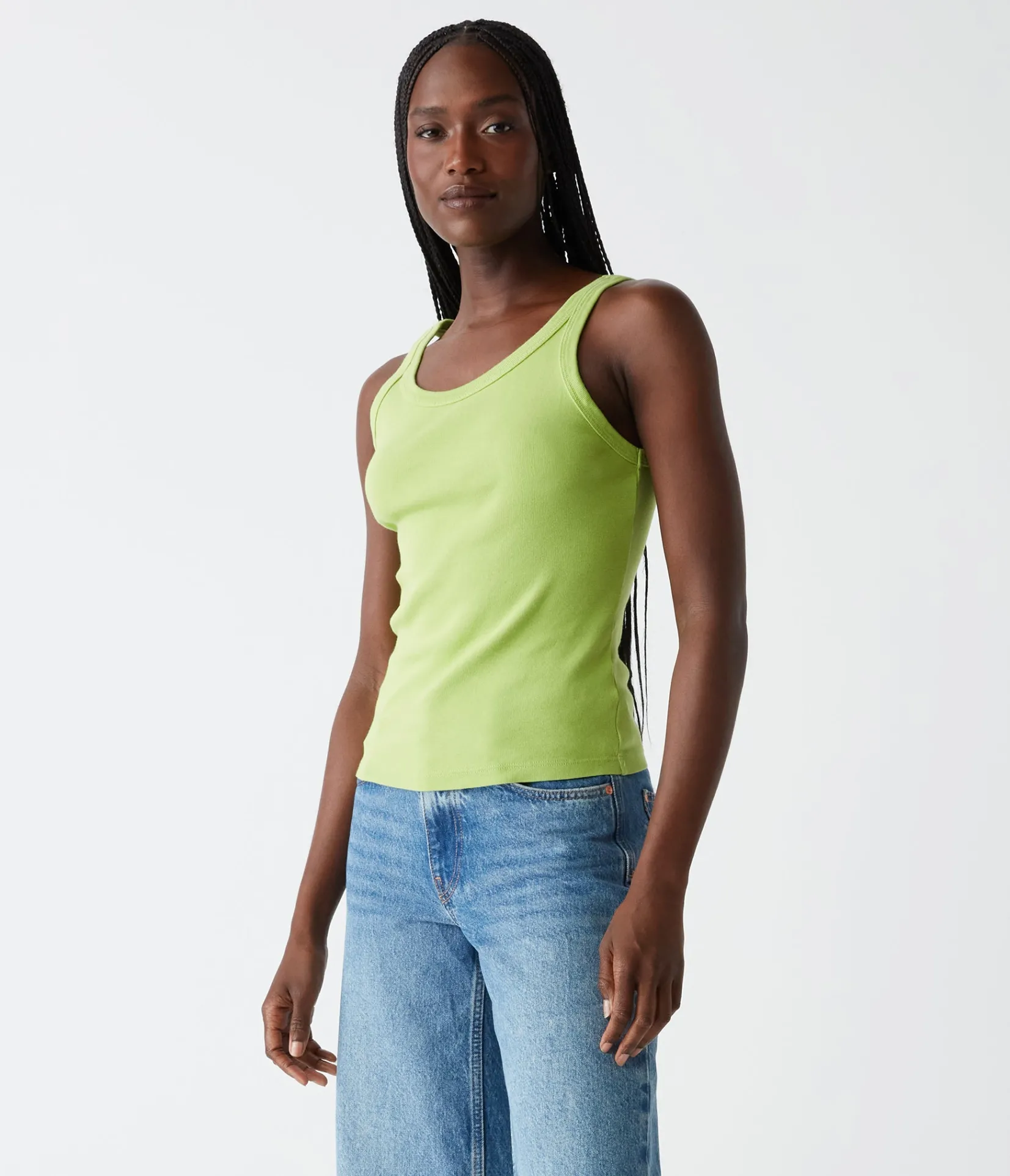 cassie_tank_82.webp Michael Stars Cassie Tank- Tank Tops | 1x1 Cotton T-Shirts