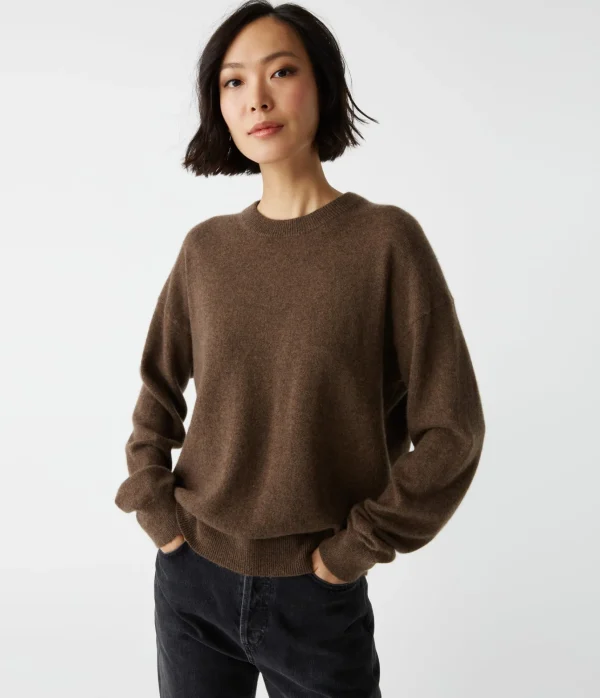 Michael Stars Celeste Crew Neck Cashmere Sweater- Sweaters & Cardigans