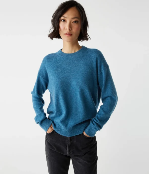 Michael Stars Celeste Crew Neck Cashmere Sweater- Sweaters & Cardigans