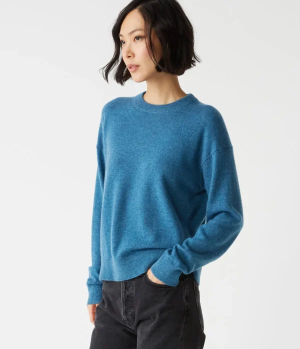Michael Stars Celeste Crew Neck Cashmere Sweater- Sweaters & Cardigans
