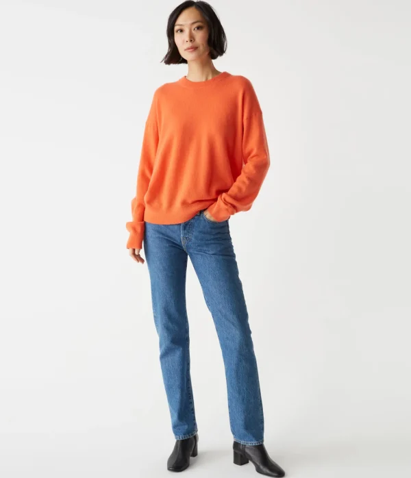 Michael Stars Celeste Crew Neck Cashmere Sweater- Sweaters & Cardigans