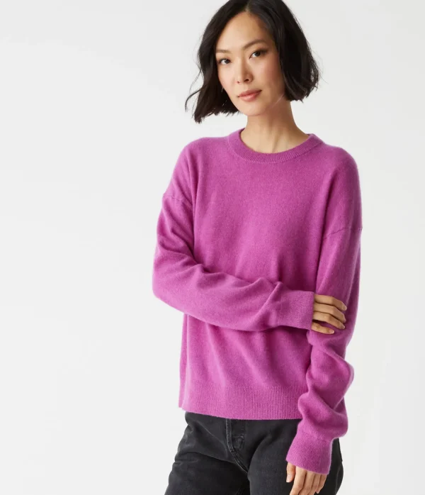 Michael Stars Celeste Crew Neck Cashmere Sweater- Sweaters & Cardigans