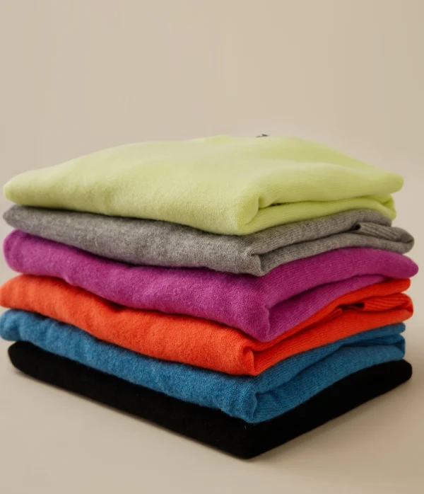 Michael Stars Celeste Crew Neck Cashmere Sweater- Sweaters & Cardigans