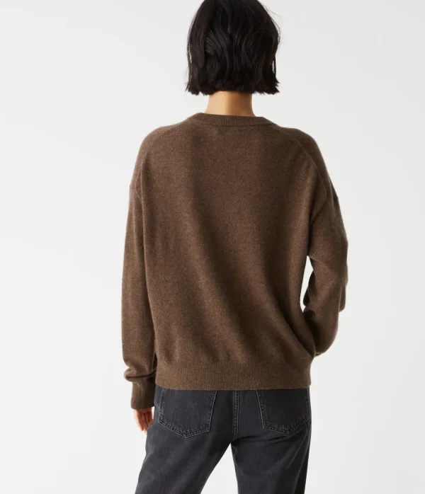 Michael Stars Celeste Crew Neck Cashmere Sweater- Sweaters & Cardigans
