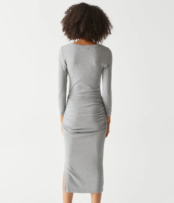 Michael Stars Christina Ribbed Midi Dress- Dresses | Midi Dresses