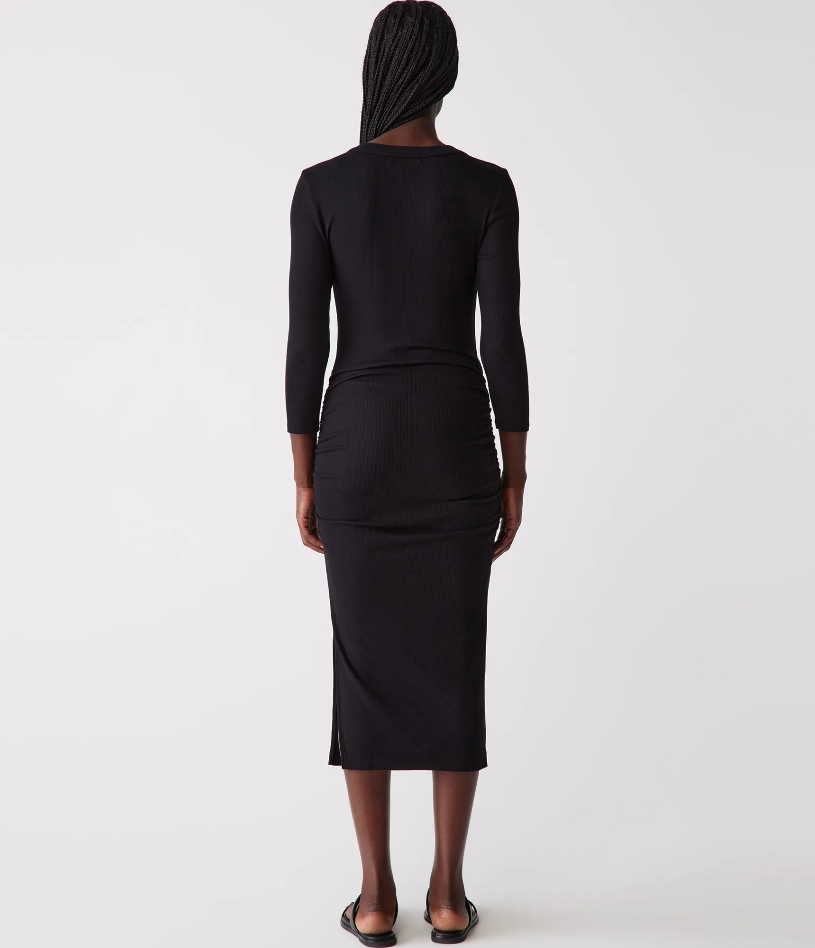 christina_ribbed_midi_dress_3.webp Michael Stars Christina Ribbed Midi Dress- Dresses | Midi Dresses