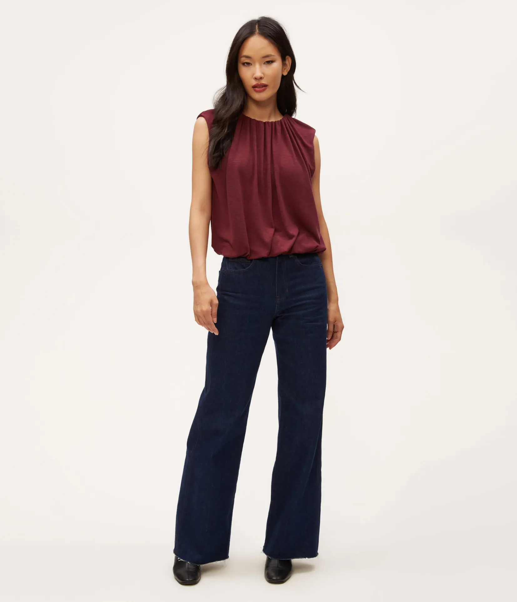 cindy_bubble_top_1.webp Michael Stars Cindy Bubble Top- Tops, Blouses & Shirts | T-Shirts